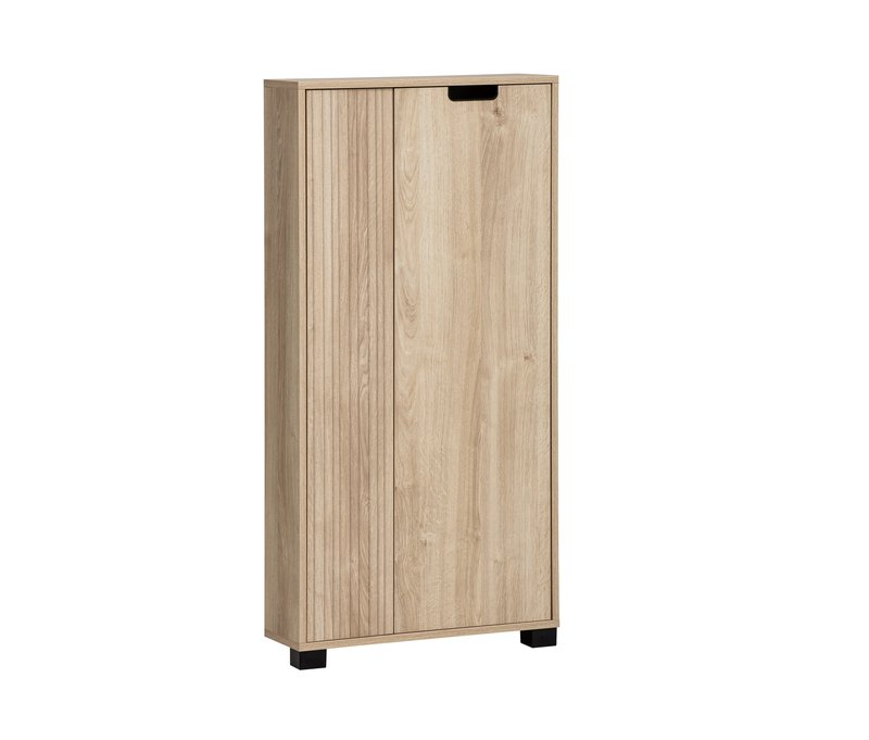 Tchibo - Highboard »Emmik« - 60x19,5x124cm - schwarz - Holz / Kunststoff / Metall