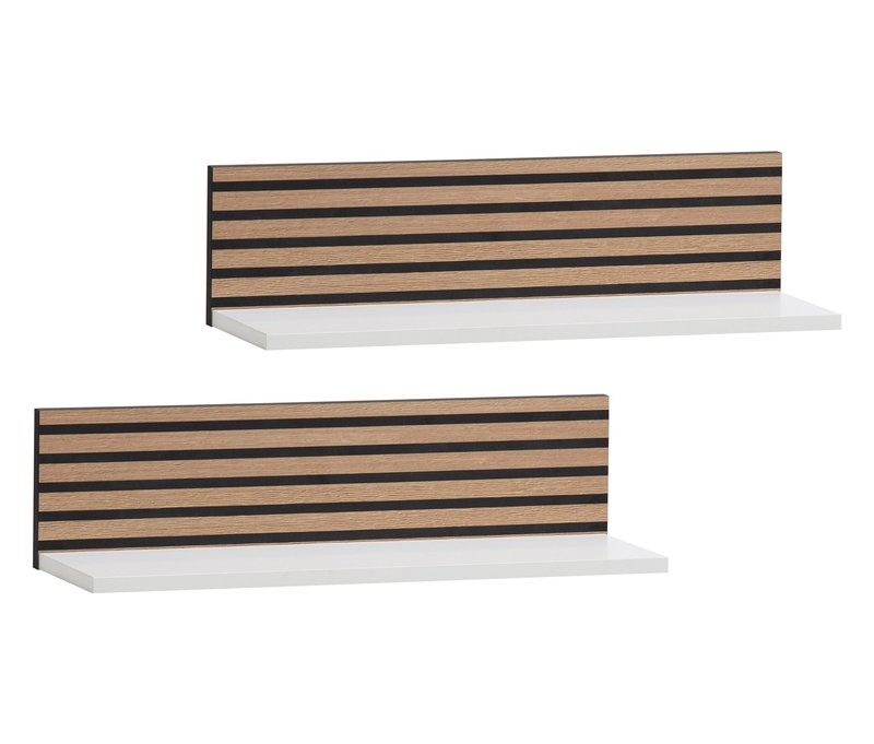 Tchibo - 2 Regale »Ryker« - 60x17,3x15,7cm - weiß - Holz / Metall