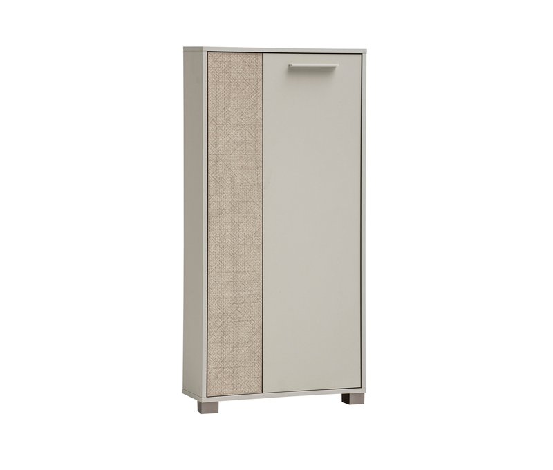 Tchibo - Highboard »Edno« - 59,8x19,5x124cm - beige - Holz / Kunststoff / Metall
