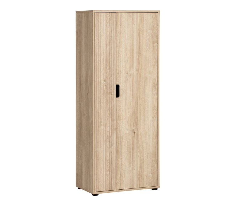 Tchibo - Aktenschrank »Emmik« - 65x41x163,5cm - schwarz - Holz / Kunststoff / Metall