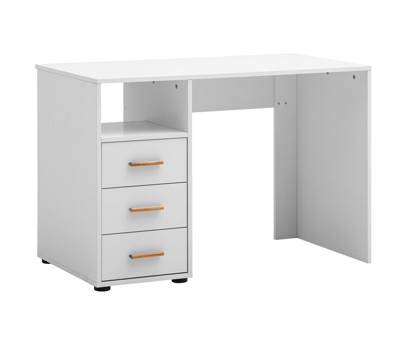 Tchibo - Schreibtisch »Torge« - 109x58x74cm - schwarz - Holz / Eschen-Massivholz / Kunststoff