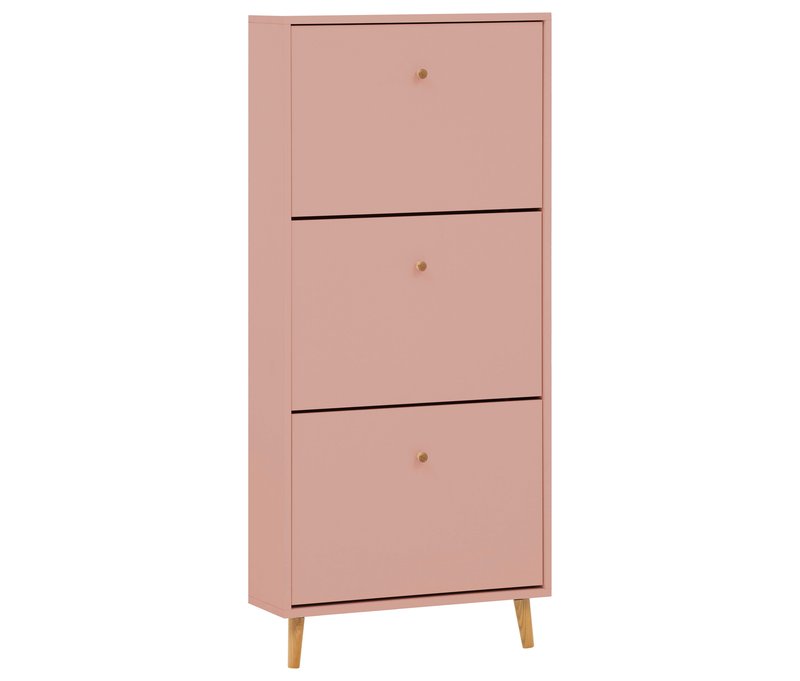 Tchibo - Schuhschrank »Bjarne« - 59,8x19,5x131cm - apricot - Holz / Eichenholz / Metall