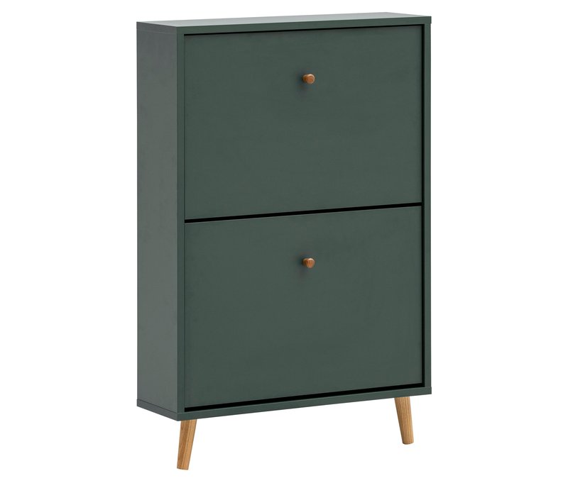 Tchibo - Schuhschrank »Bjarne« - 59,8x19,5x92,2cm - braun - Holz / Eichenholz / Metall
