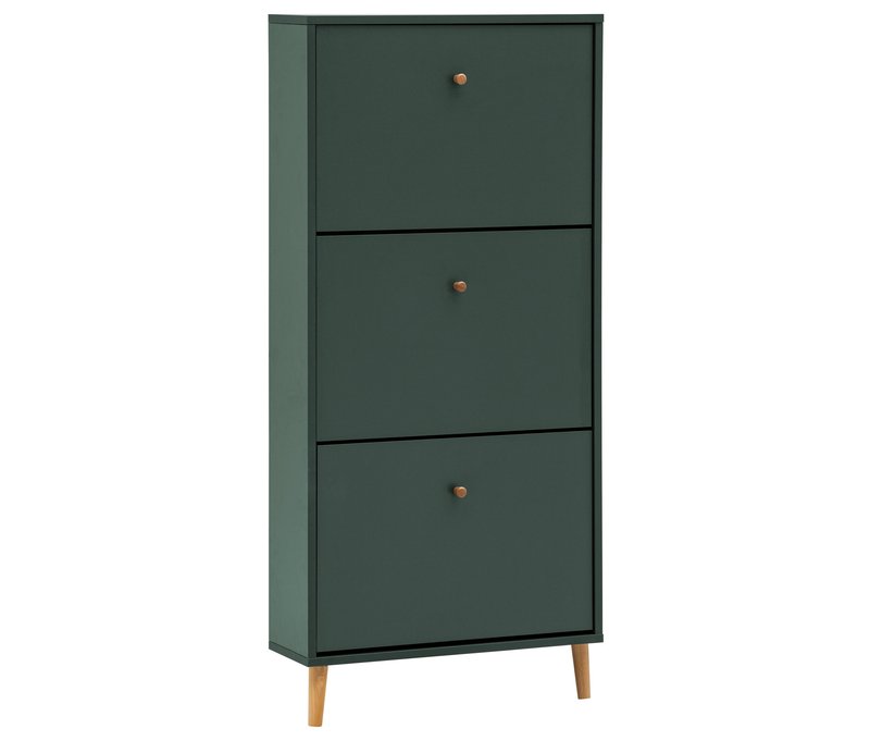 Tchibo - Schuhschrank »Bjarne« - 59,8x19,5x131cm - braun - Holz / Eichenholz / Metall