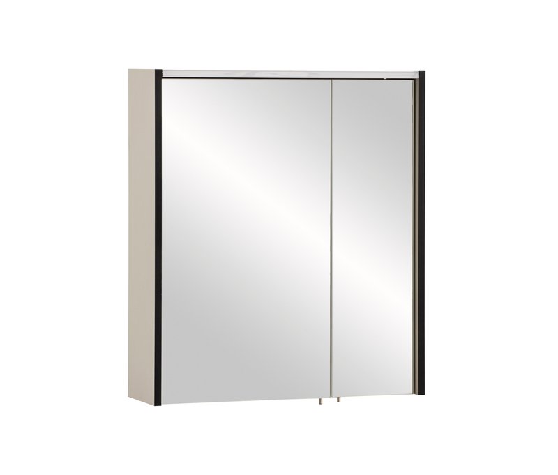 Tchibo - Spiegelschrank »Edda« - 63,5x17,5x72,5cm - schwarz - Holz / Metall / Glas