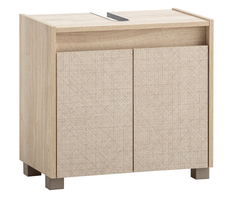 Tchibo - Waschbeckenunterschrank »Sander« - 57x33x54,6cm - grau - Holz / Kunststoff / Metall