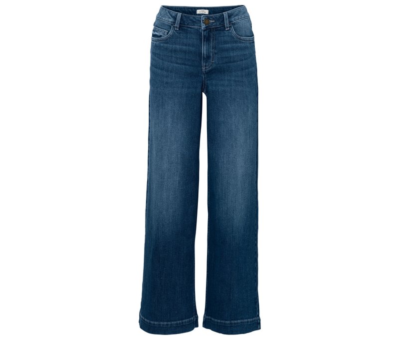 Tchibo - Super Wide Jeans – Fit »Lexi« - Damen - Gr. 36 - dunkelblau