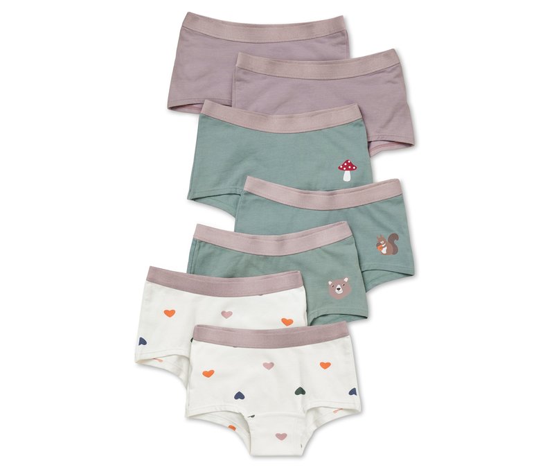 Tchibo - 7 Mädchen-Pantys - Mädchen - Gr. 134/140 - rosa/print