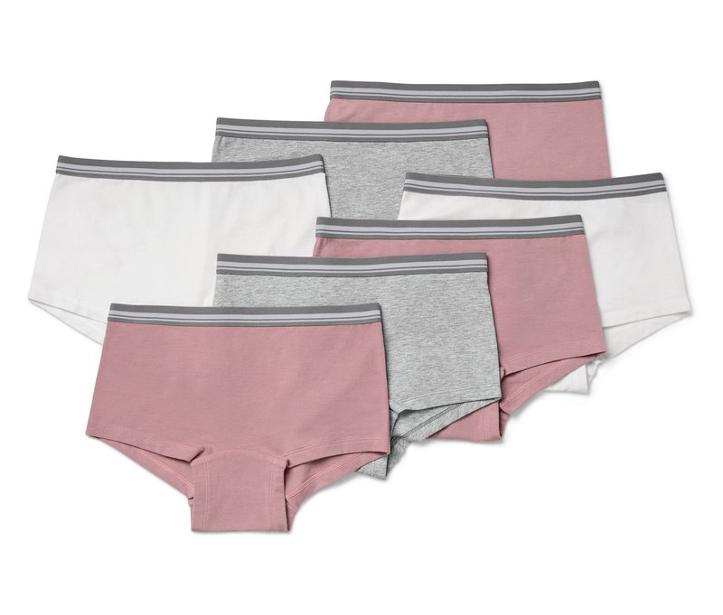 Tchibo - 7 Kinder-Pantys - Mädchen - Gr. 158/164 - weiß