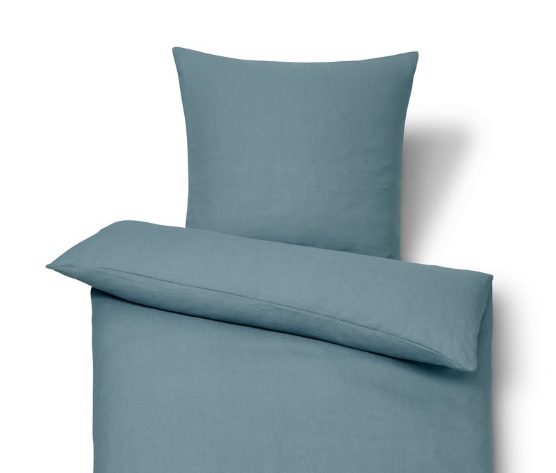 Tchibo - Leinen-Bettwäsche - blau