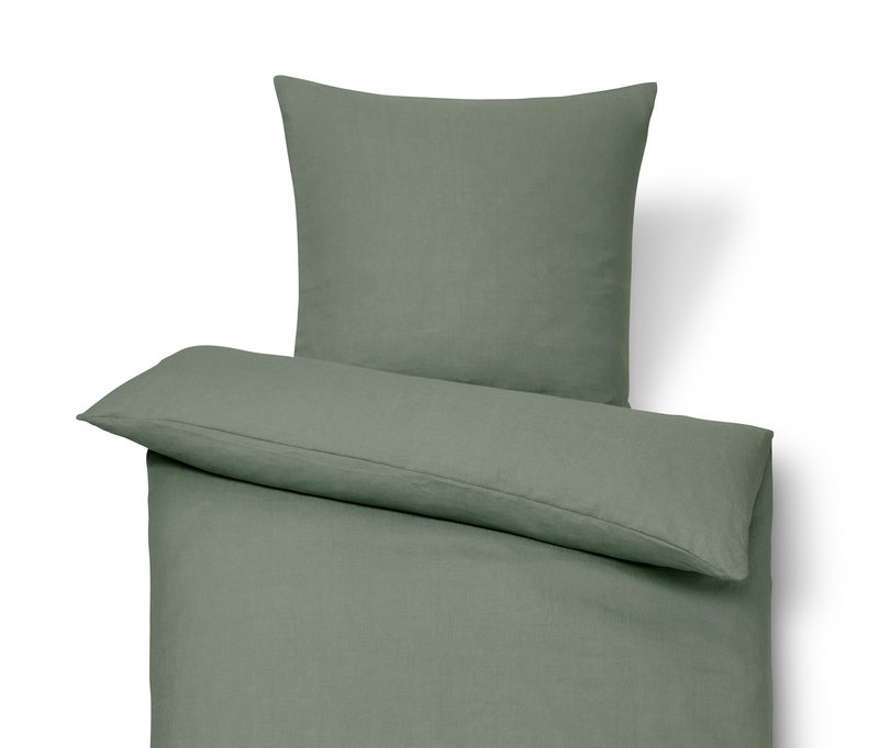 Tchibo - Leinen-Bettwäsche - grün