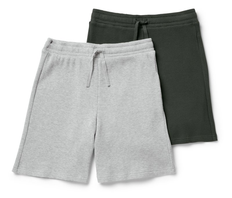 Tchibo - 2 Kinder-Pyjamashorts - Jungen - Gr. 122/128 - khaki