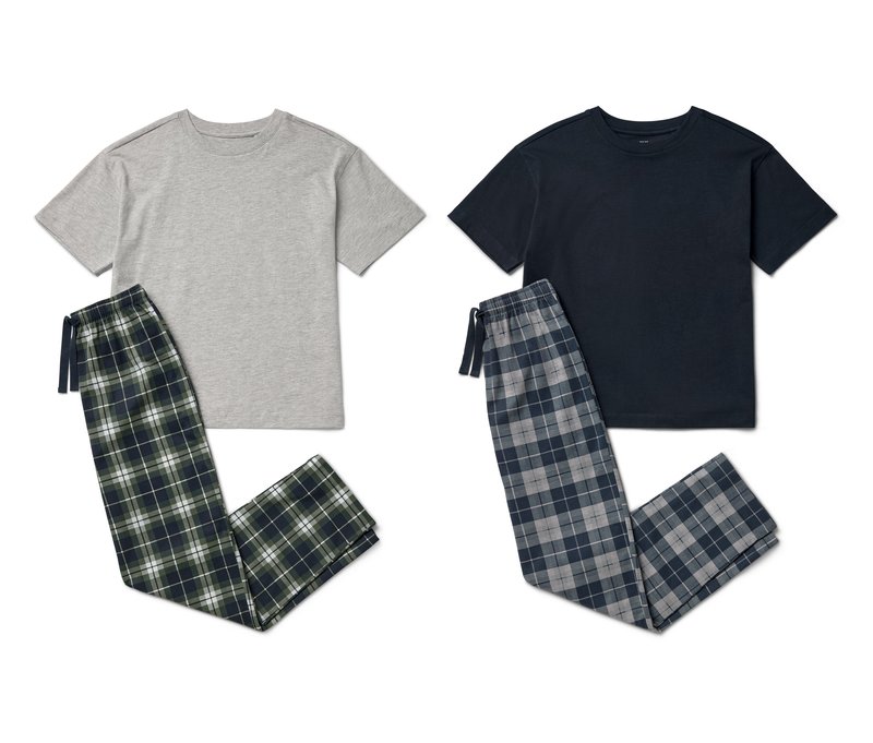 Tchibo - 2 Kinder-Pyjamas - Jungen - Gr. 134/140 - dunkelblau