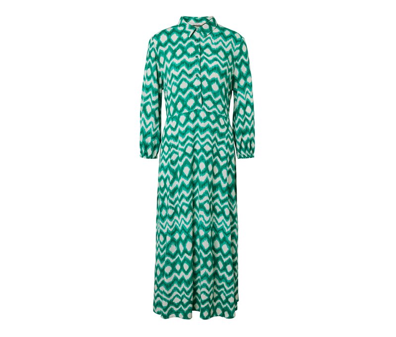 Tchibo - Bedrucktes Hemdblusenkleid - Damen - Gr. 36 - creme/print