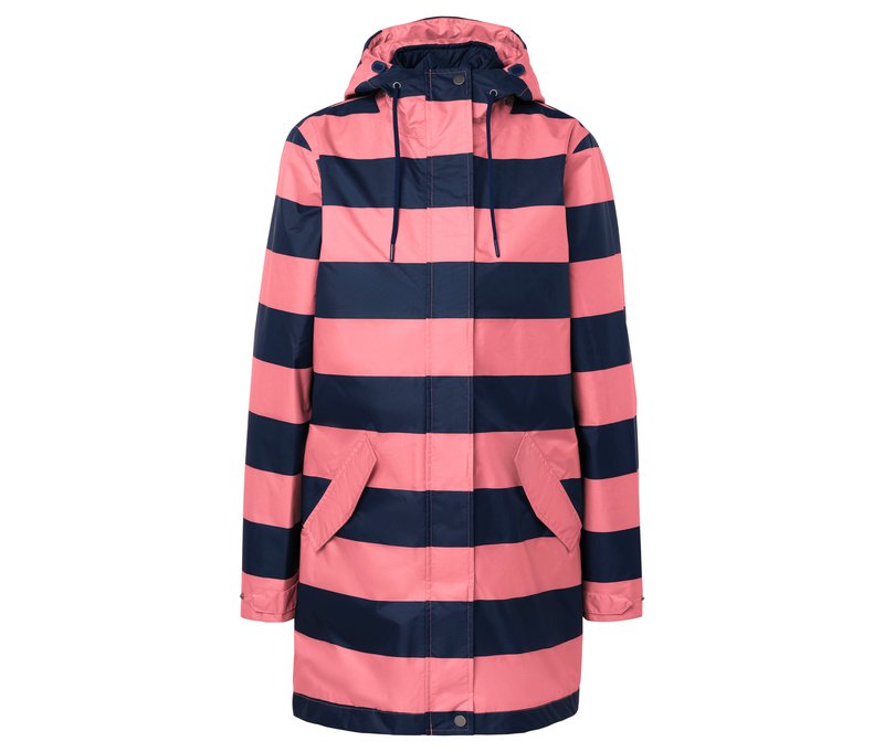 Tchibo - 3-in-1-Regenjacke - Damen - Gr. 46 - rosa/gestreift