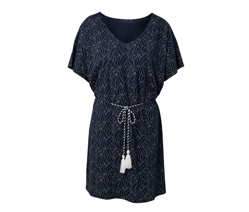 Tchibo - Strandtunika - Damen - Gr. L/Xl - dunkelblau/print