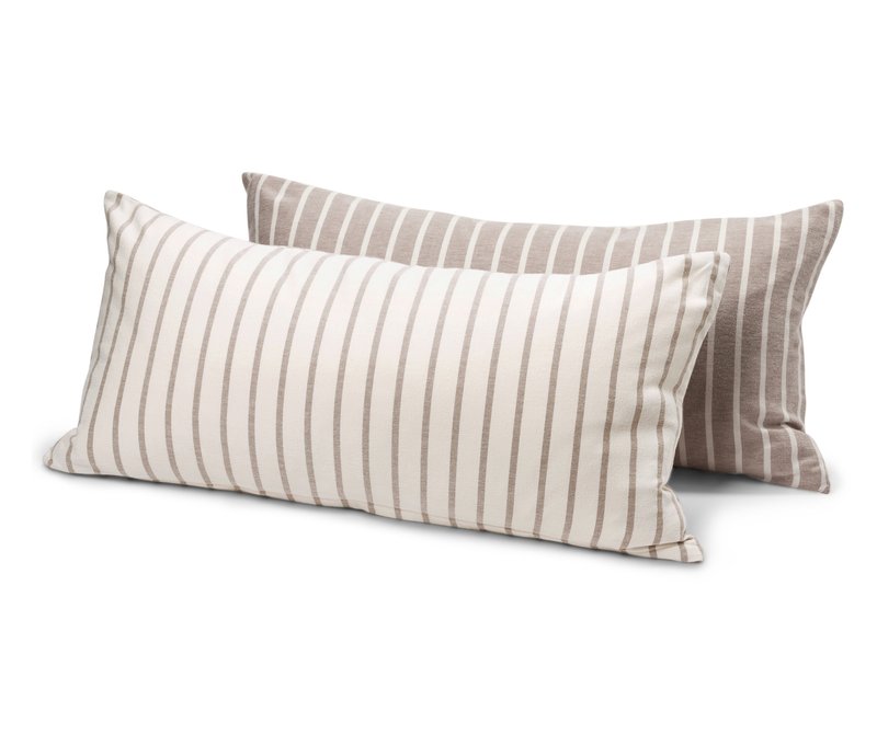 Tchibo - 2 Flanell-Kopfkissenbezüge - taupe