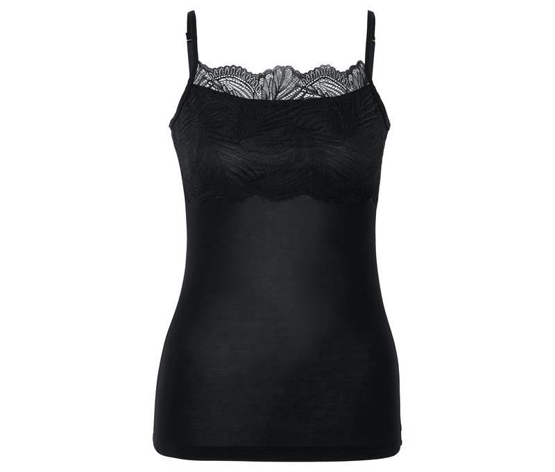 Tchibo - Modal-Hemdchen - Damen - Gr. S - schwarz