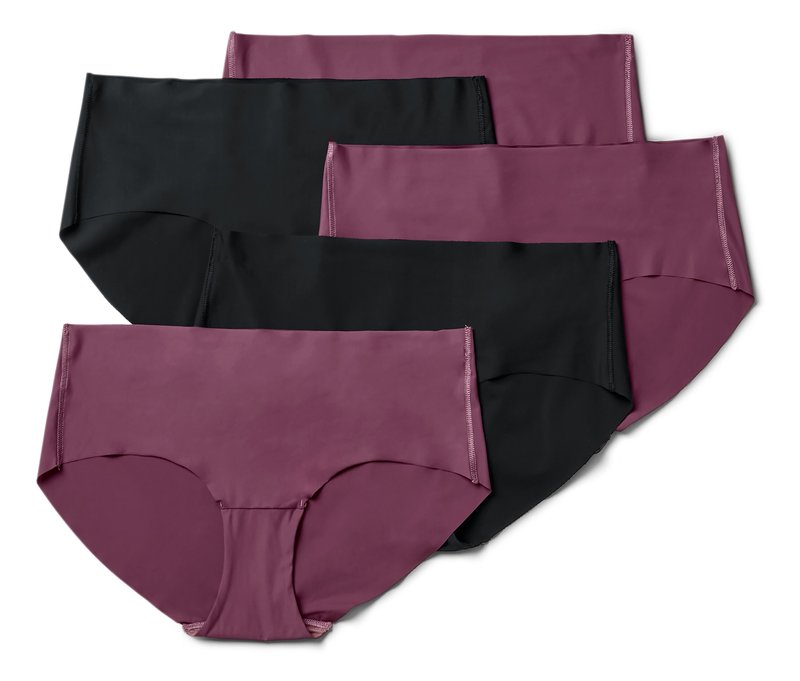 Tchibo - 5 Magic-Cut-Pantys - Damen - Gr. L - bordeaux
