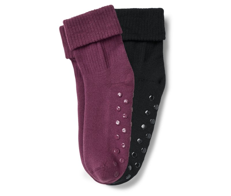 Tchibo - 2 Paar Stoppersocken - Damen - Gr. 39-42 - bordeaux