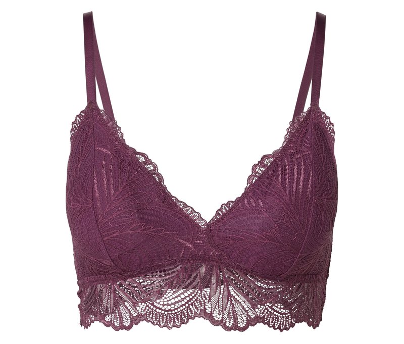 Tchibo - Spitzen-BH - Damen - Gr. 75B - bordeaux