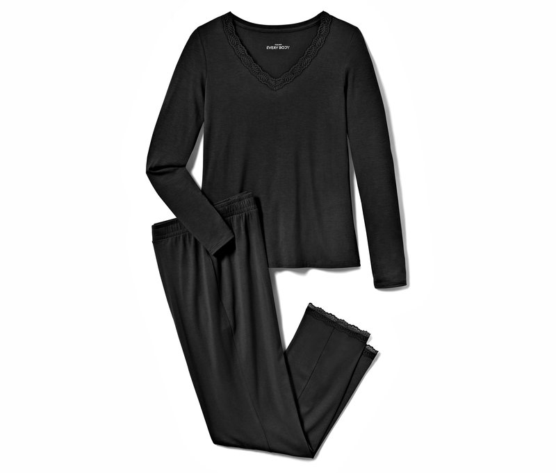 Tchibo - Pyjama - Damen - Gr. XXL - schwarz