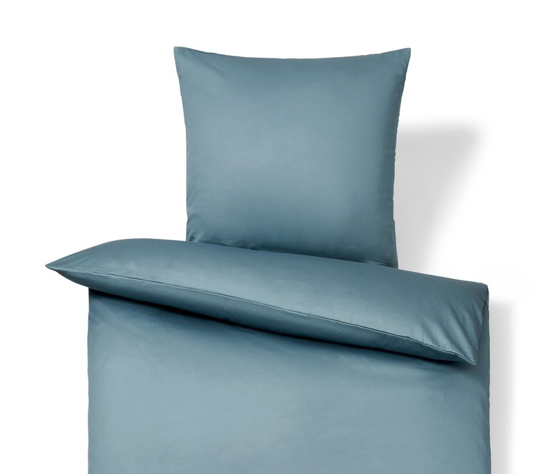Tchibo - Baumwollsatin-Bettwäsche - blau