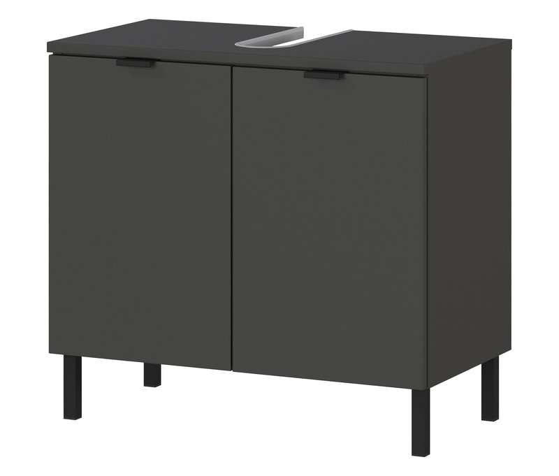 Tchibo - Waschbecken-Unterschrank »Arcena« - 60x34x56cm - grau - Holz / Metall