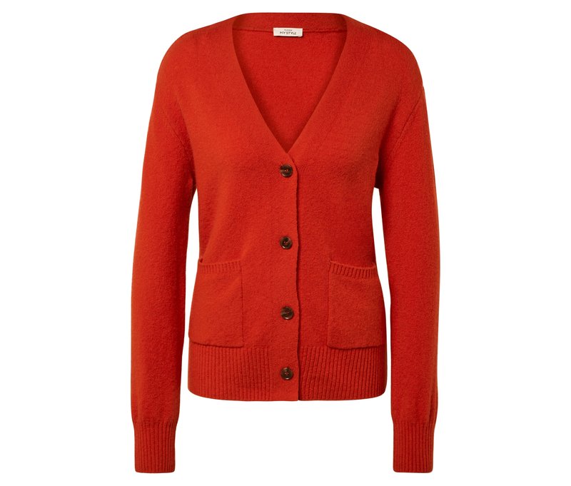 Tchibo - Strickcardigan mit RWS-zertifizierter Wolle - Damen - Gr. XL - orange