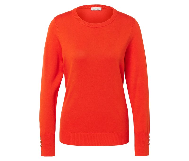 Tchibo - Feinstrickpullover - Damen - Gr. M - orange