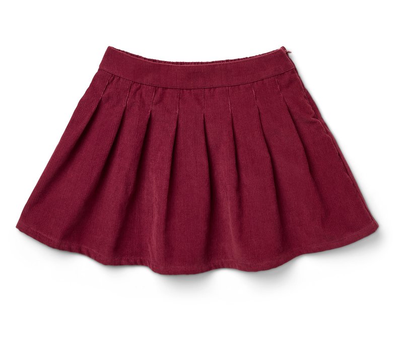 Tchibo - Kinder-Faltenrock - Mädchen - Gr. 110/116 - weinrot