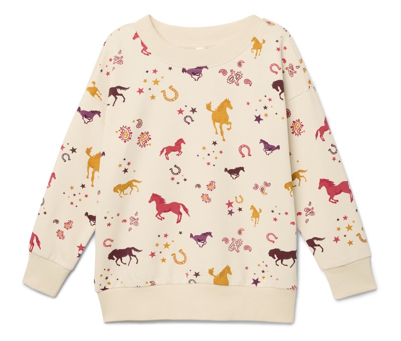 Tchibo - Kinder-Sweater mit angerauter Innenseite - Mädchen - Gr. 86/92 - creme