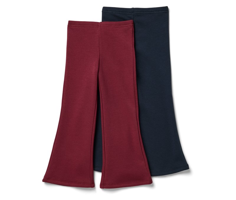 Tchibo - 2 Flared Kinder-Thermoleggings mit angerauter Innenseite - Mädchen - Gr. 122/128 - dunkelblau