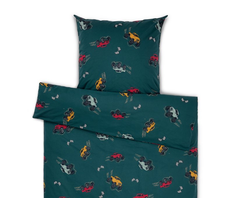 Tchibo - Kinder-Renforcé-Bettwäsche - dunkelgrün