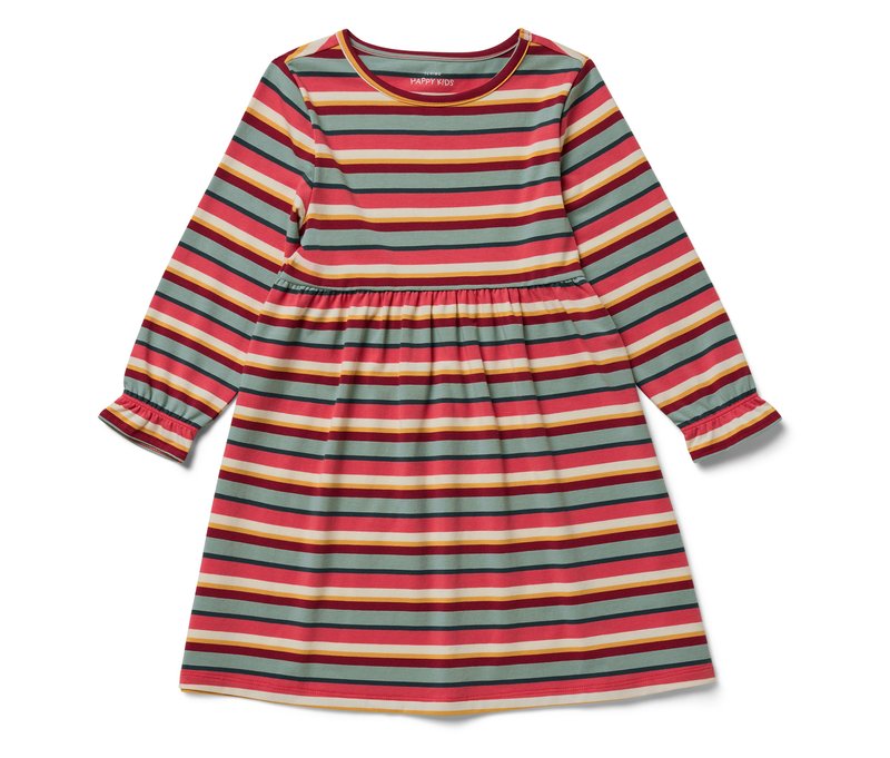 Tchibo - Kinder-Jerseykleid - Mädchen - Gr. 86/92 - mehrfarbig/gestreift