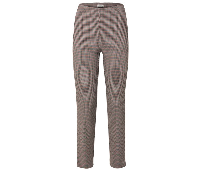Tchibo - Stretchhose mit Hahnentritt-Jacquard - Damen - Gr. 46 - mehrfarbig/jacquard