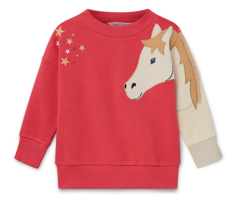 Tchibo - Kinder-Sweatshirt mit angerauter Innenseite - Mädchen - Gr. 98/104 - creme