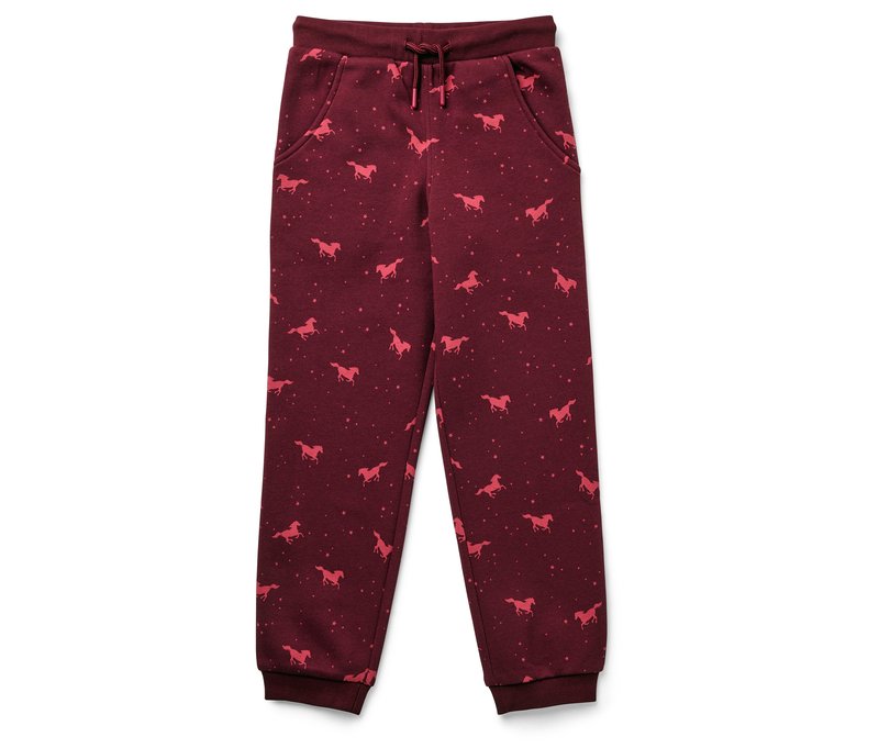 Tchibo - Kinder-Jogginghose - Mädchen - Gr. 98/104 - weinrot