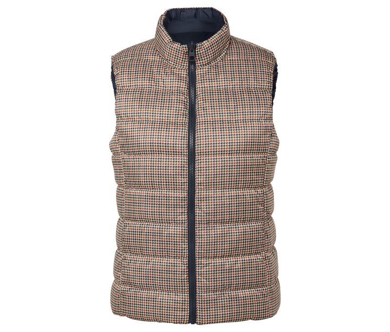 Tchibo - Wende-Steppweste - Damen - Gr. 40 - dunkelblau/print