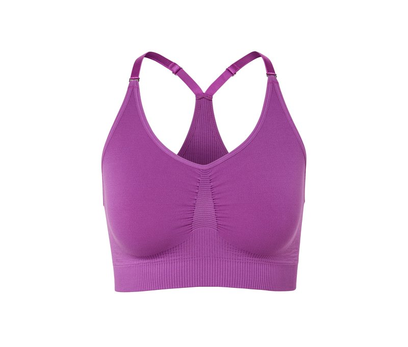 Tchibo - Seamless-Sport-Bustier - Damen - Gr. L - violett