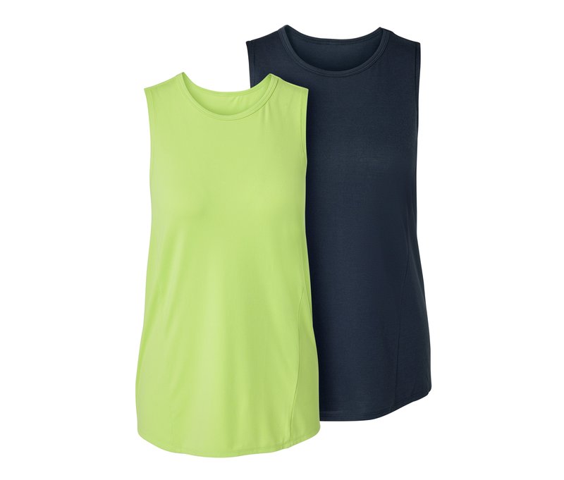 Tchibo - 2 Sport-Tops - Damen - Gr. XS - dunkelblau