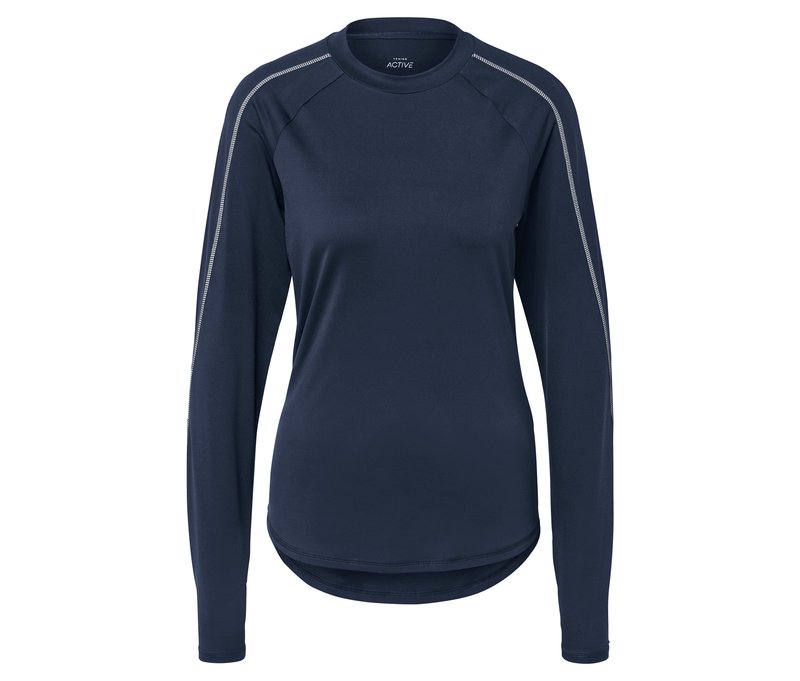 Tchibo - Langarm-Funktionsshirt - Damen - Gr. XL - dunkelblau