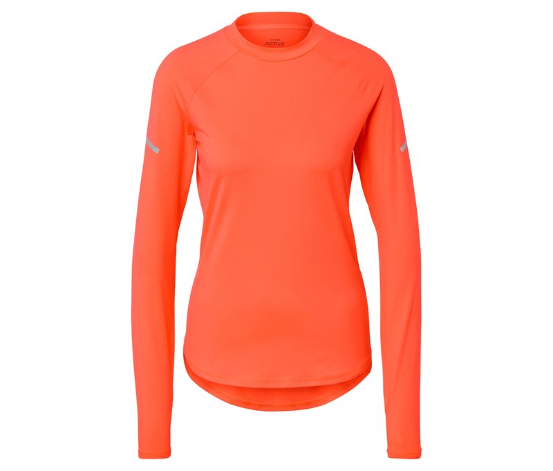 Tchibo - Langarm-Funktionsshirt - Damen - Gr. M - orange