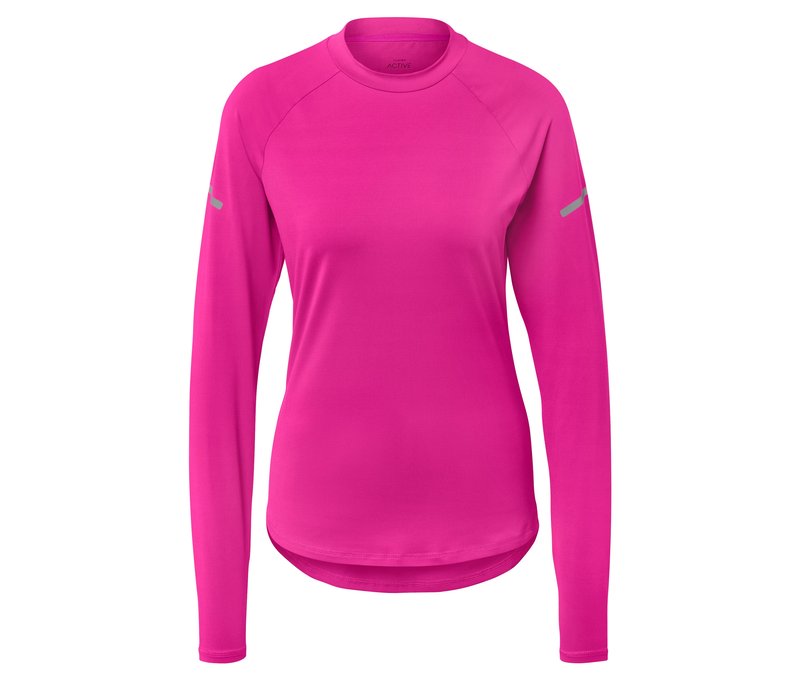 Tchibo - Langarm-Funktionsshirt - Damen - Gr. M - pink
