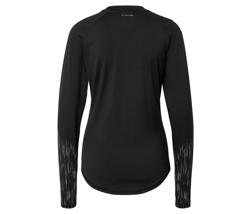 Tchibo - Langarm-Funktionsshirt - Damen - Gr. M - silber