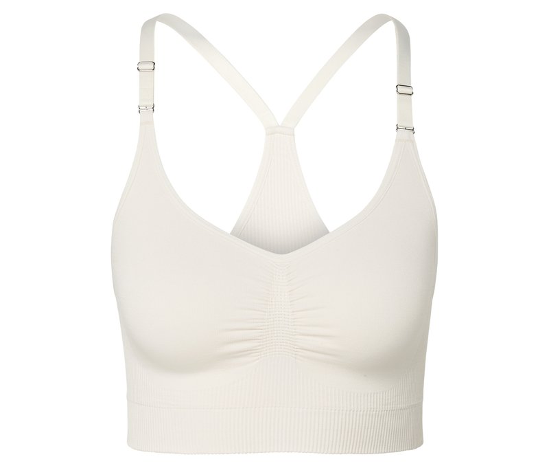 Tchibo - Seamless-Sport-Bustier - Damen - Gr. M - offwhite
