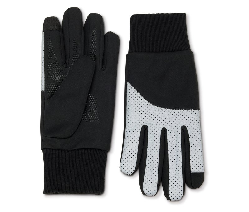 Tchibo - Windprotection-Handschuhe - Herren - Gr. 9,5 - silber