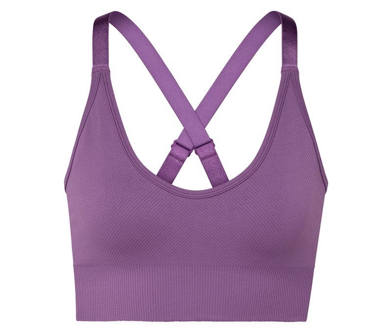 Tchibo - Seamless-Sport-Bustier - Damen - Gr. L - lila