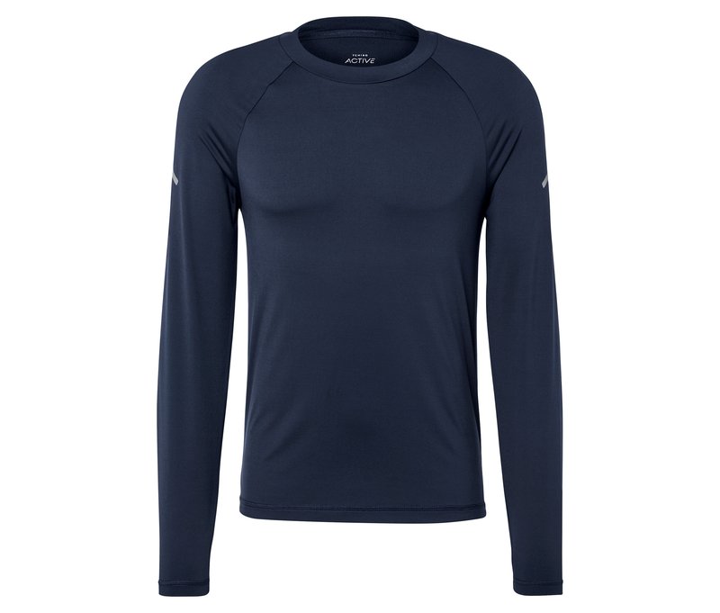 Tchibo - Langarm-Funktionsshirt - Herren - Gr. L - dunkelblau