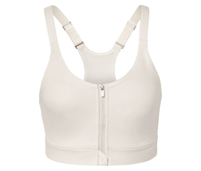 Tchibo - Sport-BH mit Frontreißverschluss - Damen - Gr. 85D - offwhite
